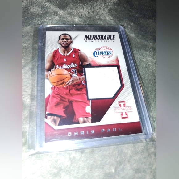 Chris Paul RARE NBA Card Game Worn Jersey - Picture 4 of 4